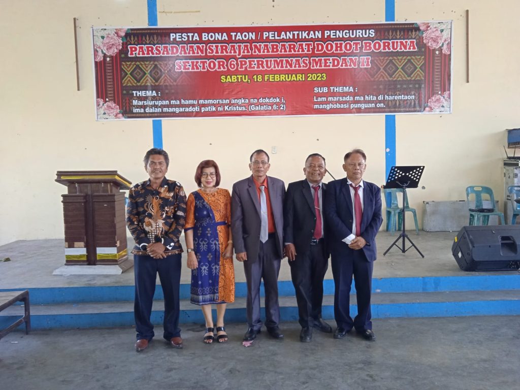 Pelantikan Pengurus Parsadaan Siraja Nabarat Dohot Boruna ( PSNB ) Sektor 6 Perumnas Medan II,Periode 2023 - 2025 1 Pelantikan Pengurus Punguan Siraja Nabarat Dohot Boruna