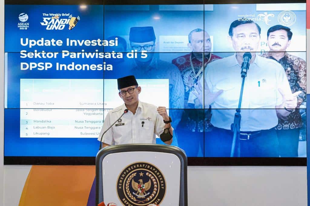 Menparekraf Jabarkan Update Investasi Pariwisata di 5 DPSP Indonesia 1 investasi pariwisata