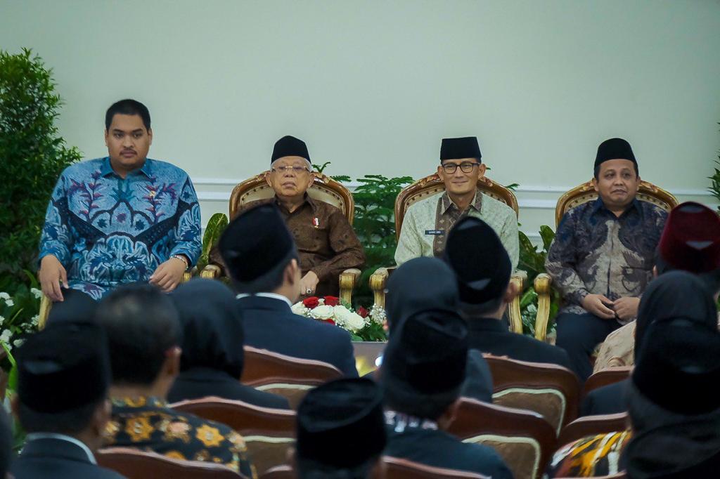 Menparekraf Dorong Santripreneur Tingkatkan Ekonomi Digital,Ini Pesan Wapres Ma'ruf Amin 1 Santripreneur